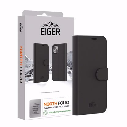 Picture of Eiger Eiger North Folio Case for Apple iPhone 16 Pro Max in Black